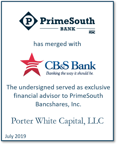 CB&S Bank-PrimeSouth Bank Complete Merger